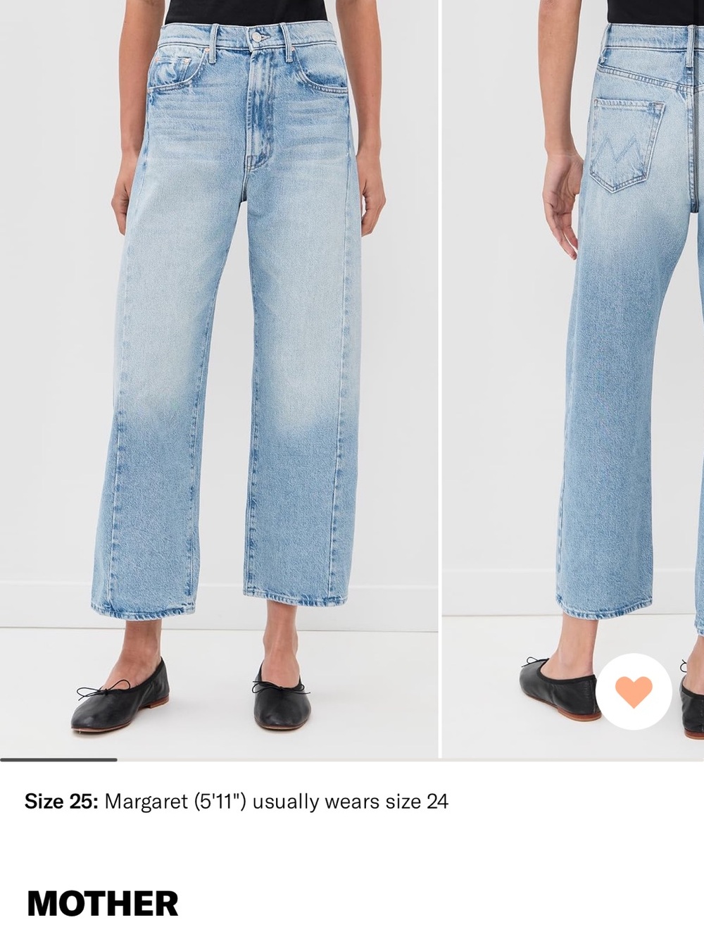 MOTHER The Half Pipe Ankle Jeans - Size 28